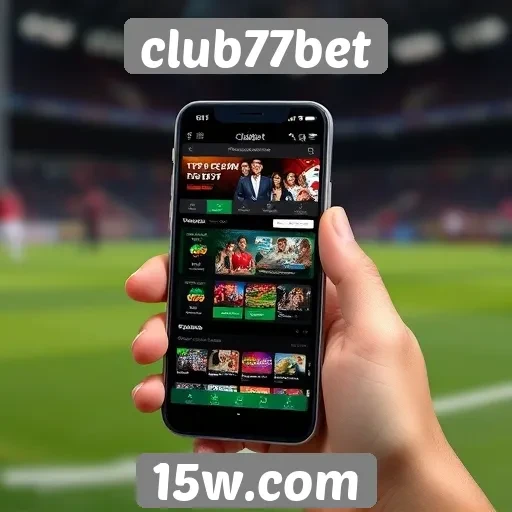 Desempenho de dispositivos móveis no site club77bet